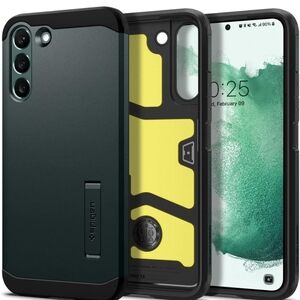 Spigen Tough Armor Phone Case for Samsung Galaxy S22, Abyss Green
